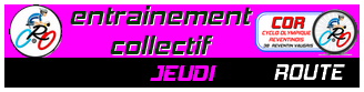 ⭕ - ENTRAINEMENT CLUB   ⌨ JEUDI - ⏱ 13:00